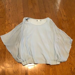 Silk pretty blue blouse. DVF.